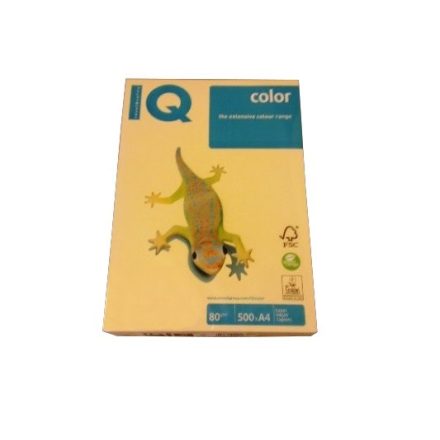 Fénymásolópapír színes IQ Color A/4 160 gr pasztell sárga YE23 250 ív/csomag