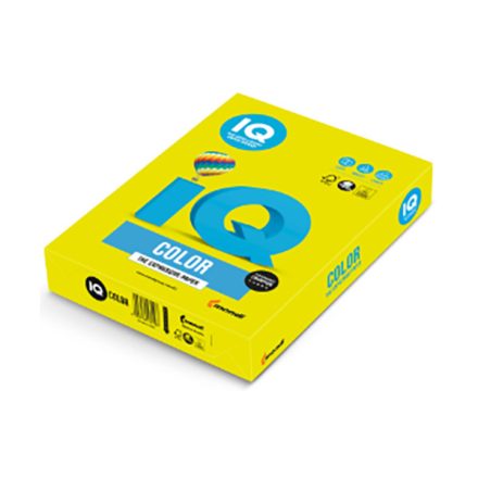 Fénymásolópapír színes IQ Color A/4 80 gr neon citrom NEOGB 500 ív/csomag