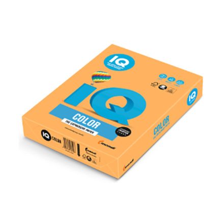 Fénymásolópapír színes IQ Color A/4 80 gr neon narancs NEOOR 500 ív/csomag