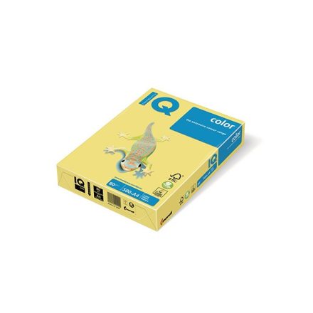 Fénymásolópapír színes IQ Color A/4 80 gr pasztel sárga YE23 500 ív/csomag