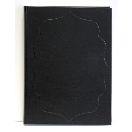 Vendégkönyv A/4 160 lapos sima fekete