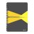 Spirálfüzet LEITZ Office A/5 karton borítóval 90 lapos vonalas sárga