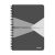 Spirálfüzet LEITZ Office A/5 karton borítóval 90 lapos kockás szürke