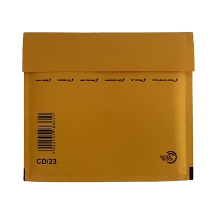Légpárnás tasak GPV CD szilikonos barna 165x180mm