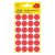 Etikett AVERY 3595 öntapadó jelölőpont piros 18mm 96 jelölőpont/csomag