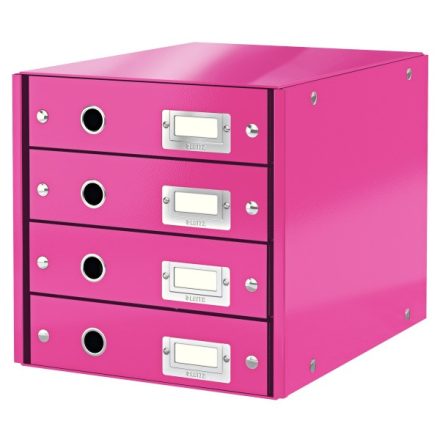 Irattartó LEITZ Click & Store 4 fiókos rózsaszín