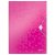 Gumis mappa LEITZ Wow A/4 műanyag rózsaszín