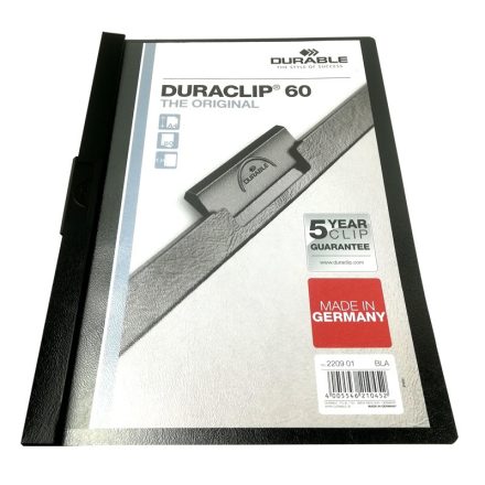 Klipmappa DURABLE Duraclip A/4 60 lapig fekete