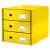 Irattartó LEITZ Click & Store 3 fiókos sárga