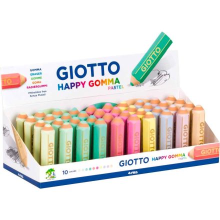 Radír GIOTTO Happy Gomma ceruza formájú pasztell színek