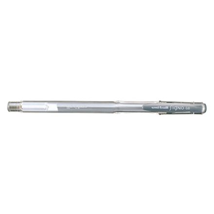 Zselés toll UNI UM-100 0.7 mm ezüst