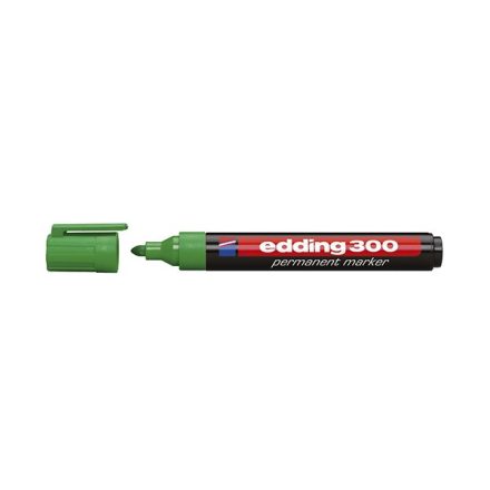 Alkoholos marker EDDING 300 kerek zöld