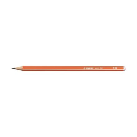 Grafitceruza STABILO Pencil 160 2B hatszögletű narancssárga
