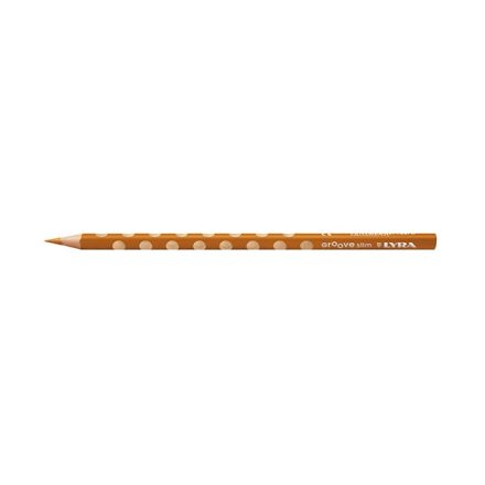 Színes ceruza LYRA Groove Slim háromszögletű vékony barna