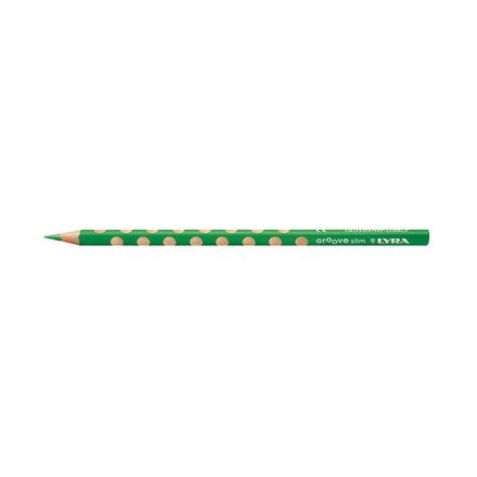 Színes ceruza LYRA Groove Slim háromszögletű vékony oliva zöld