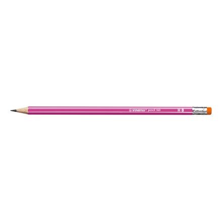 Grafitceruza STABILO Pencil 160 2B hatszögletű rózsaszín radíros