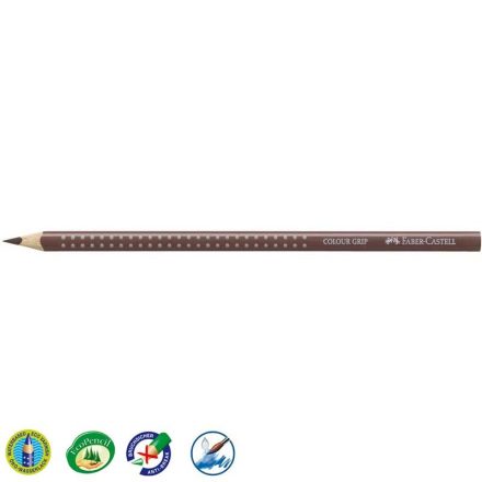 Színes ceruza FABER-CASTELL Grip 2001 háromszögletű sötét barna