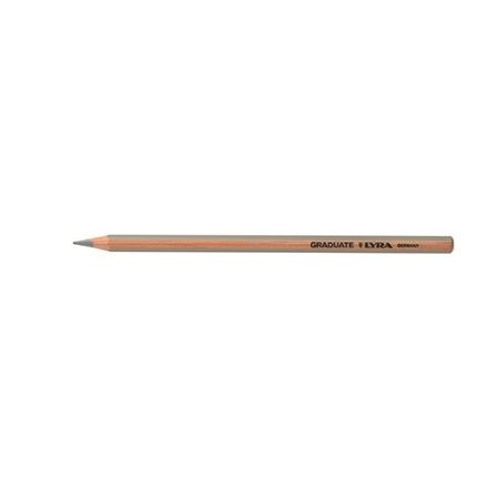 Színes ceruza LYRA Graduate hatszögletű szürkés ezüst