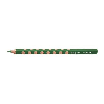 Színes ceruza LYRA Groove háromszögletű vastag sötét zöld