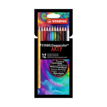 Színes ceruza STABILO Aquacolor hatszögletű 12 db/készlet
