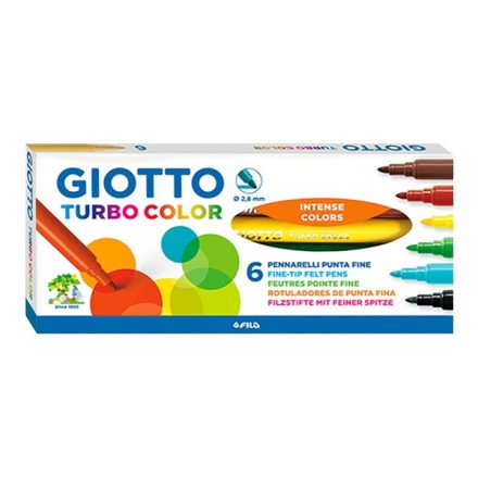 Filctoll GIOTTO Turbo Color 2,8mm 6db-os készlet