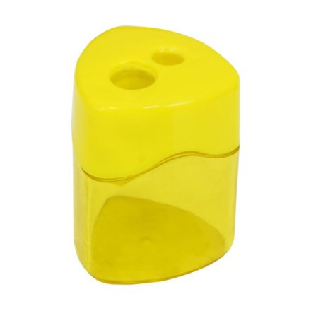Hegyező FIORELLO GR-922-2 műanyag kétlyukú tartályos áttetsző sárga