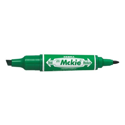 Alkoholos marker kétvégű ZEBRA Hi-Mckie 2,0-4,0 mm zöld
