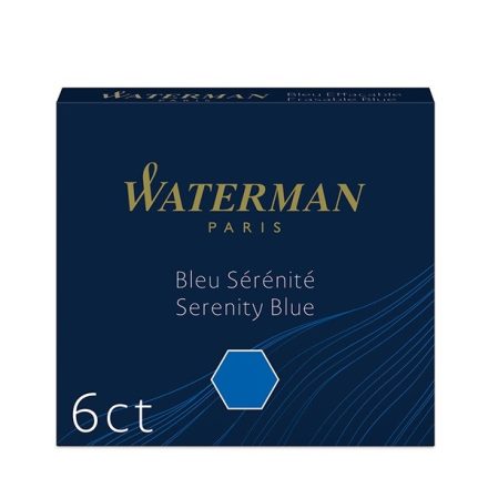 Tintapatron WATERMAN kék 6 db/ doboz S0110940