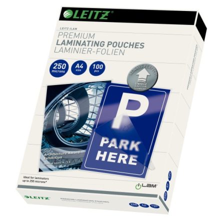 Lamináló fólia LEITZ A/4 250 mikron 100ív/csomag fényes