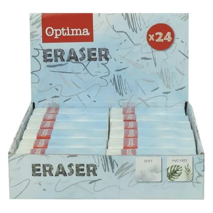 Radír OPTIMA papírtokos 60x22x12mm