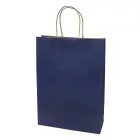 Dísztasak CREATIVE Classic Simple XL 31x42x11 cm kraft egyszínű sötétkék sodort füles