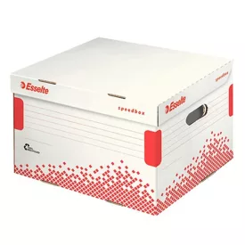   Archiváló konténer dobozoknak ESSELTE Speedbox M 367x263x325 mm felfelé nyíló tetővel fehér