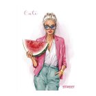 Füzet vonalas STREET A/4 54 lapos Cute margóval