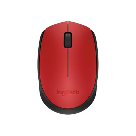 Egér vezeték nélküli LOGITECH M171 2,4 Ghz 1000 DPI piros