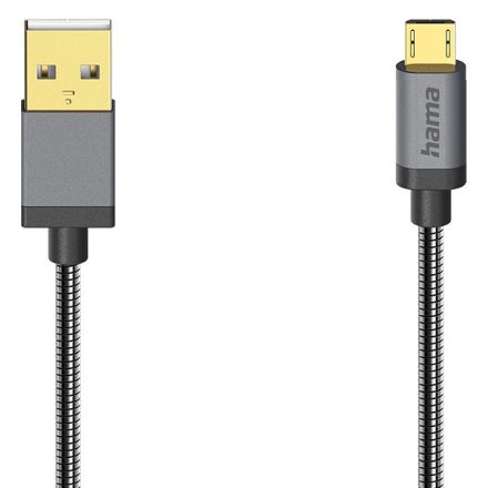 Adatkábel HAMA Micro-USB 0,75m fekete