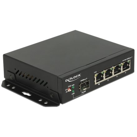 DeLock Gigabit Ethernet Switch 4 portos + 1 SFP