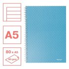 Spirálfüzet vonalas ESSELTE A/5 80 lapos Colour Breeze kék