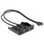 DeLock USB3.0 2-Port with internal 19 pin Frontpanel Black