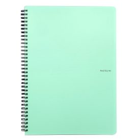Spirálfüzet vonalas PASTELINI A/4 60 lapos zöld