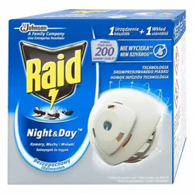   Rovarírtó elektromos készülék szúnyogirtó RAID Night&Day illatmentes