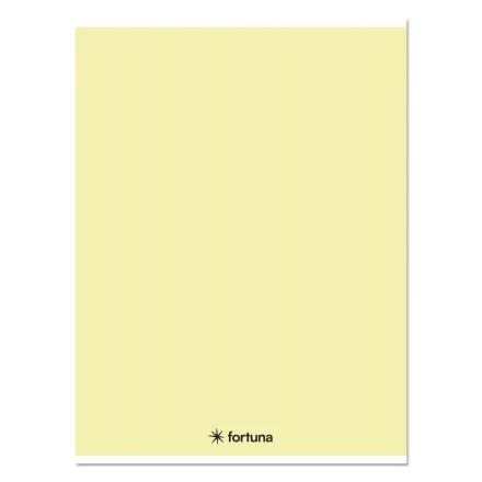 Füzet kockás FORTUNA Monocolor A/4 32 lapos 87-32 pasztell sárga