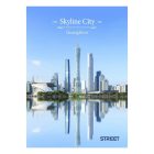 Füzet vonalas STREET A/5 54 lapos Skyline margóval