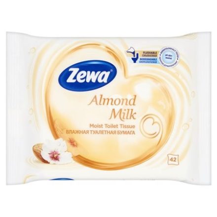 Nedves toalettpapír ZEWA 42db-os Almond Milk