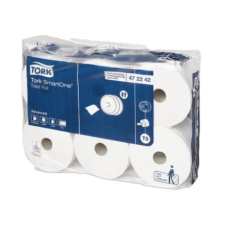 Toalettpapír TORK SmartOne T8 20cm 2 rétegű fehér