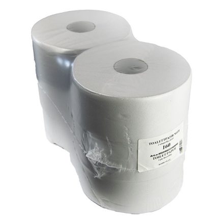 Toalettpapír FORTUNA Standard Jumbo midi 22cm 160m 2 rétegű fehér 6 tekercs/csomag