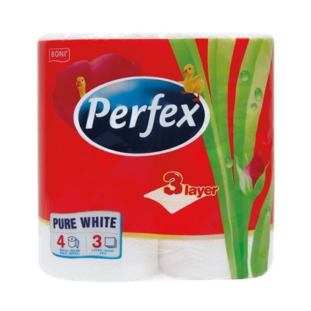 Toalettpapír PERFEX 3 rétegű 4 tekercses