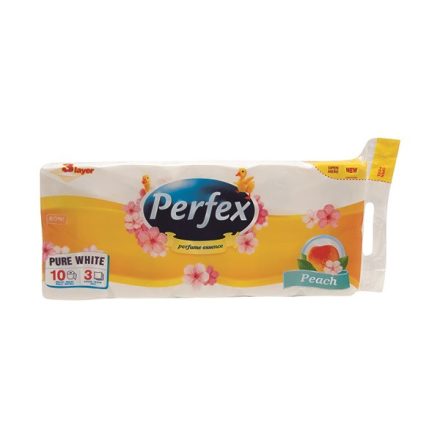 Toalettpapír PERFEX 3 rétegű 10 tekercses barack