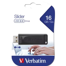 Verbatim 16GB Slider USB2.0 Black