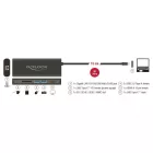 DeLock USB Type-C 3.1 Docking Station HDMI 4K 30Hz Gigabit LAN and USB PD function