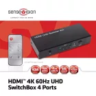 Club3D SenseVision HDMI 2.0 UHD 4 port Switchbox